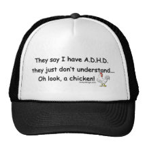 ADHD Chicken Humour Hats