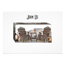 ADIRONDACK AT THE WATER FUN INVITATIONS