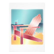 Adirondack Beach Chair Relaxing Announcement