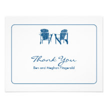 Adirondack Chairs Thank You Announcements