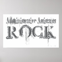 Administrative Assistants Rock Posters