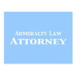 Admiralty Law Attorney Gifts Post Cards
