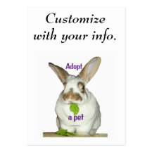 Adopt a pet business card templates