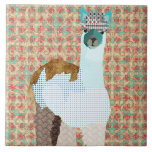 Adorable Alpaca Art Tile tiles