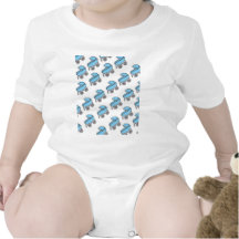 Adorable Cute Carriage Baby Boy Shower Baby Bodysuit