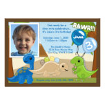 Adorable Dinosaur birthday invitation (photo) invitations