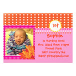 Adorable Fall Girls Birthday Invitations