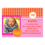 Adorable Fall Kids Birthday Invitations