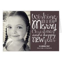 Adorable Message Christmas Photo Card