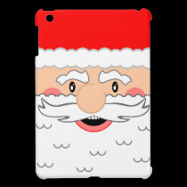 Adorable Santa Claus Face - Merry Christmas Design ipad mini cases