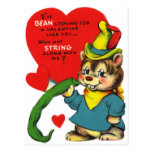Adorable String Bean Valentine Post Cards
