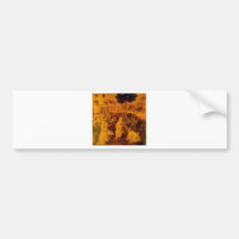 Adoration of the Magi by Leonardo Da Vinci Bumper Sticker