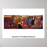 Adoration Of The Magi By Masaccio Poster