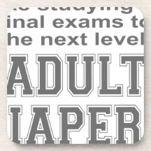 ADULT DIAPERS HUMOR T-SHIRTS AND GIFTS DRINK COASTERS