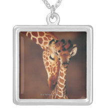 Adult Giraffe with calf (Giraffa camelopardalis) Pendant