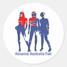 Advance Australia Fair, Australia T-Shirts! Sticker