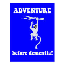 adventure before dementia post card