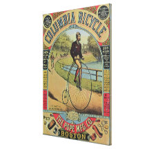 Advert for the Columbia Bicycle Stretched Canvas Print