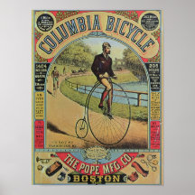 Advert for the Columbia Bicycle Posters