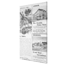 Advertisements for La Turbie Restaurant, Canvas Prints