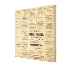 Advertisements for oil canvas print