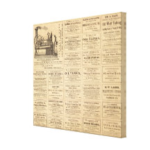 Advertisements Stretched Canvas Print