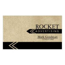 Advertising Consultant Business Card - Beige