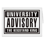 Advisory The Kegstand King Greeting Card