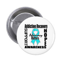 Advocacy Matters Addiction Recovery Pinback Buttons