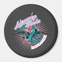 Advocacy Rocks Hereditary Breast Cancer Refrigerator Magnet