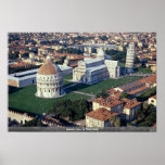 Aerial view of Pisa, Italy Print