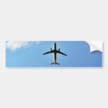 Aeroplane On Sky Bumper Stickers