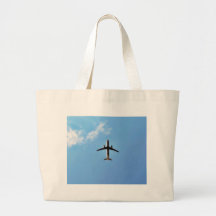 Aeroplane On Sky Canvas Bag