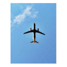 Aeroplane On Sky Postcard