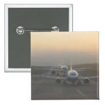 Aeroplanes on a Runway Button