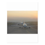 Aeroplanes on a Runway Post Cards
