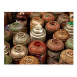 Aerosol Cans Post Card