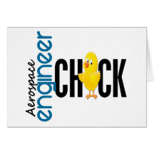 Aerospace Engineer Chick Greeting Cards