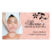Aesthetician Business Cards