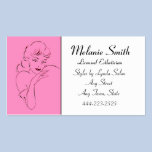 Aesthetician Retro Style Salon Business Card business cards