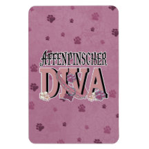 Affenpinscher DIVA Rectangle Magnets