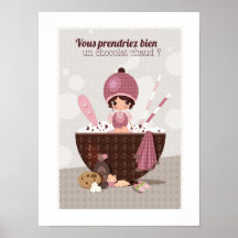 Affiche chocolat pour votre cuisine
