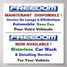 Affiche UltraLuster Pour Lave Auto Sans Eau Poster