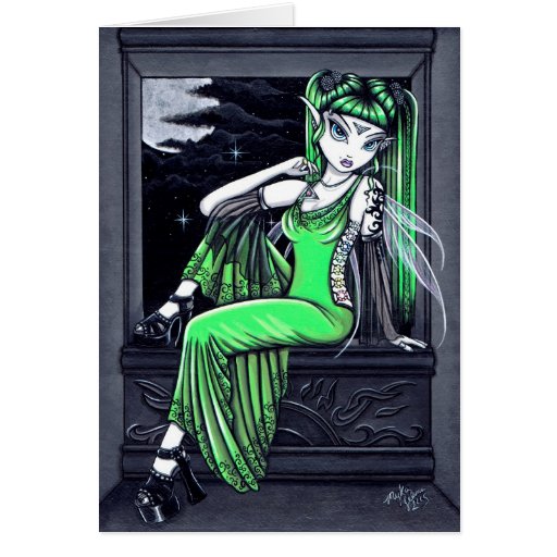 Affinity Green Tattoo Fairy Card