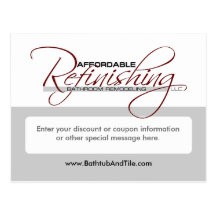 Affordable Refinishing Postcards