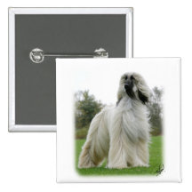 Afghan Hound 9Y247D-025 Pinback Button