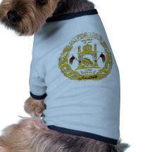Afghanistan Coat Of Arms Doggie Shirt