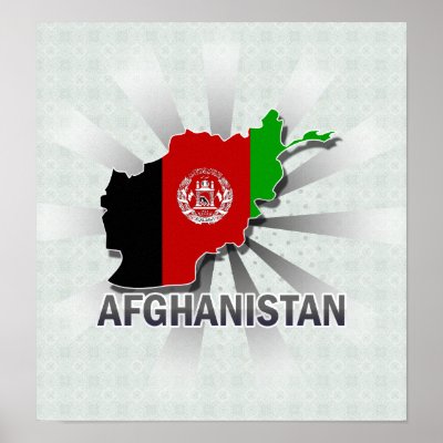 Afghanistan Flag Map 2.0