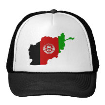 Afghanistan Flag Map full size Mesh Hats