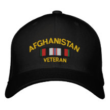 Afghanistan Veteran Embroidered Baseball Cap
